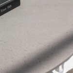 Orithyia Grey Dekton Dining Table with Marquina Base
