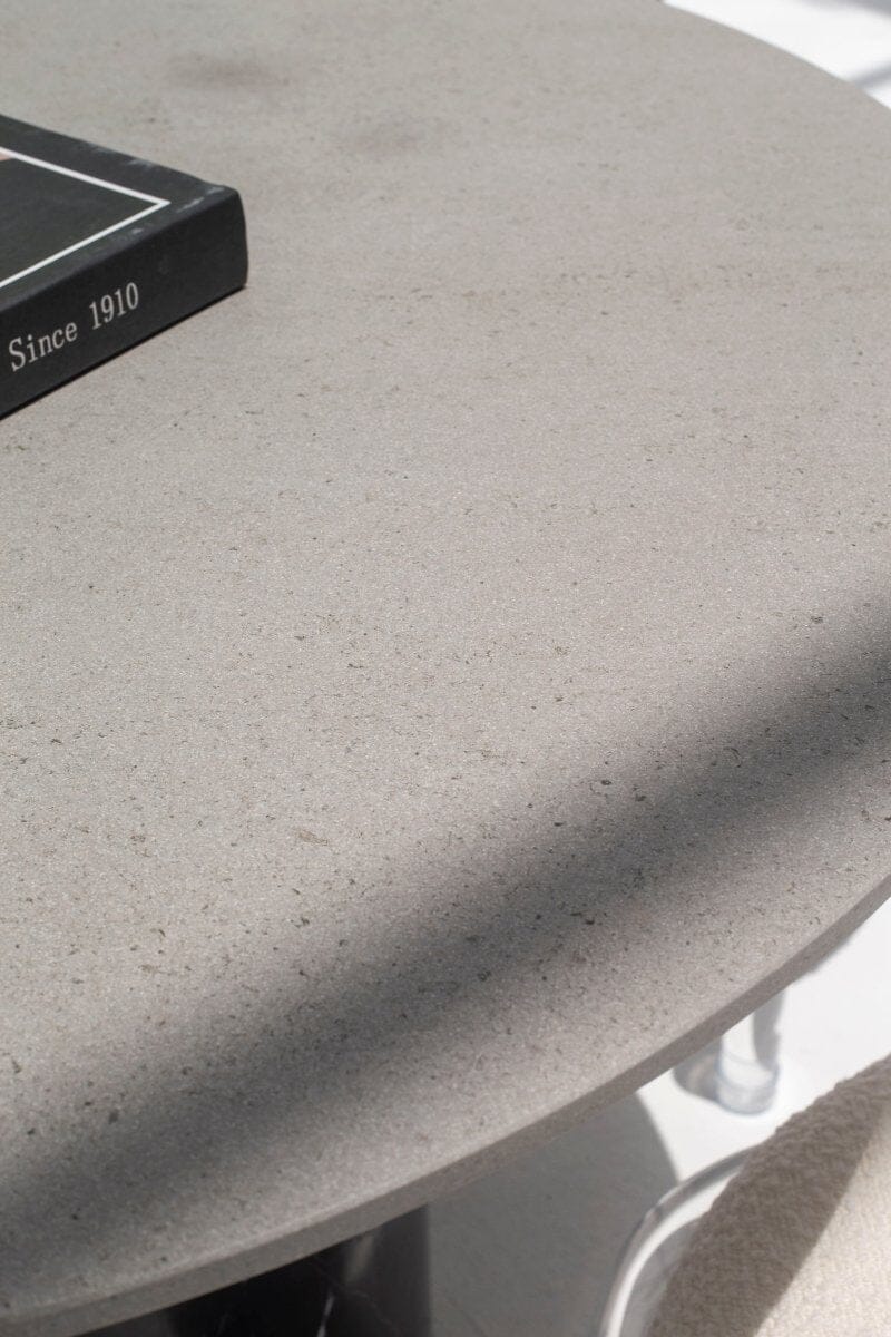 Orithyia Grey Dekton Dining Table with Marquina Base - Image 2