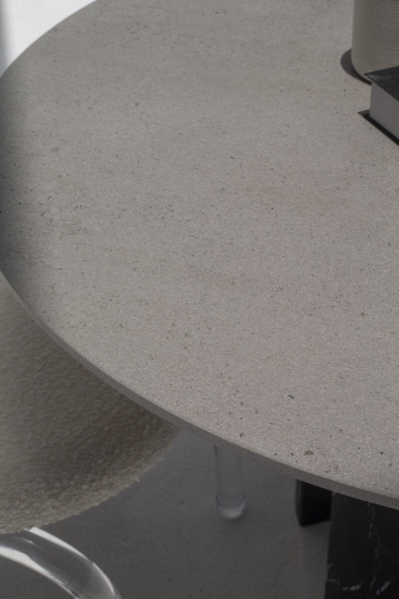 Orithyia Grey Dekton Dining Table with Marquina Base - Image 6