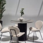 Cornelia Grey Dekton Dining Table (3 Base Colors)