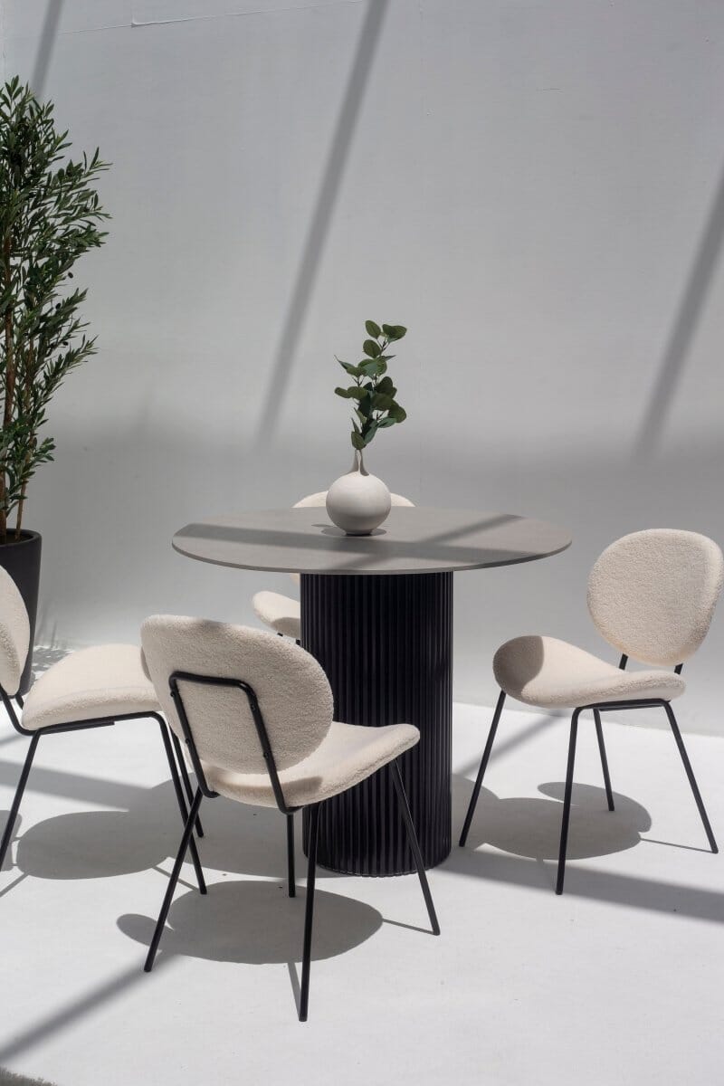 Cornelia Grey Dekton Dining Table (3 Base Colors) - Image 3