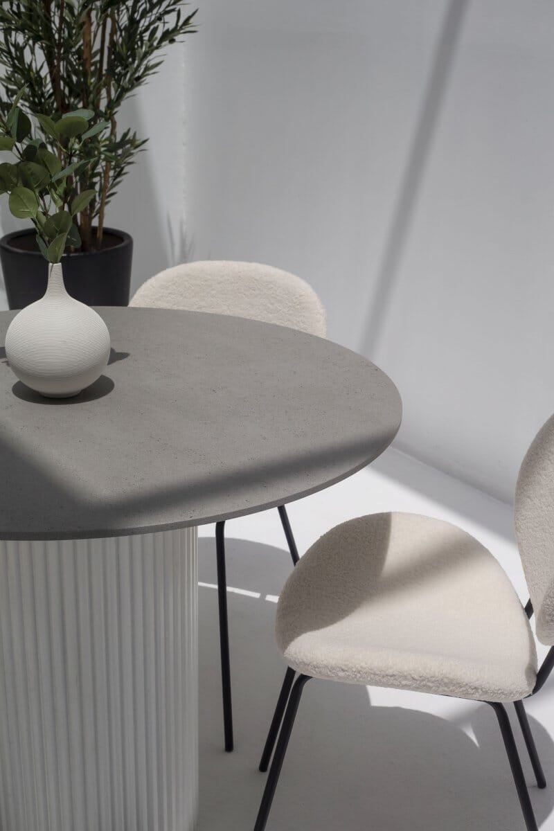 Cornelia Grey Dekton Dining Table (3 Base Colors) - Image 6