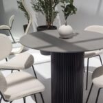 Cornelia Grey Dekton Dining Table (3 Base Colors)