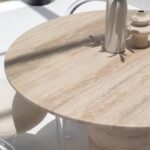 Pelagia Travertine Dining Table