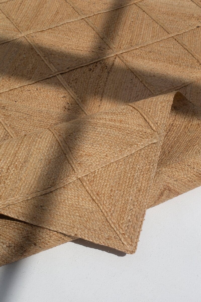 Timeless Diamond Trellis Jute Runner Rug - Image 2