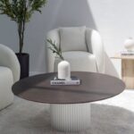 Petronia Brown Dekton Coffee Table (4 Base Colors)