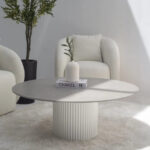 Petronia Gray Dekton Coffee Table (4 Base Colors)