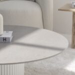 Petronia Gray Dekton Coffee Table (4 Base Colors)