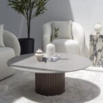Petronia Gray Dekton Coffee Table (4 Base Colors)