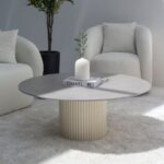 Petronia Gray Dekton Coffee Table (4 Base Colors)