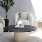 Petronia Black Marquina Coffee Table (4 Base Colors)
