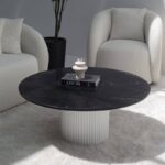 Petronia Black Marquina Coffee Table (4 Base Colors)