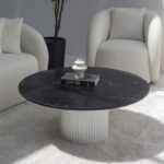 Petronia Black Marquina Coffee Table (4 Base Colors)