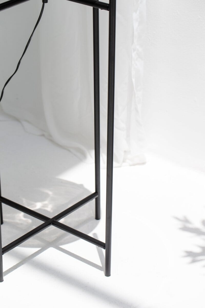 Nerina Black Glass Capsule Floor Lamp - Image 3