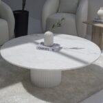 Petronia White Marble Coffee Table (3 Base Colors)
