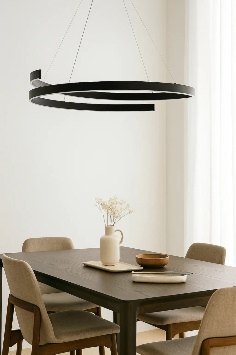 Vortice Black Ceiling Lamp