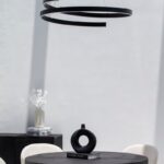 Vortice Black Ceiling Lamp