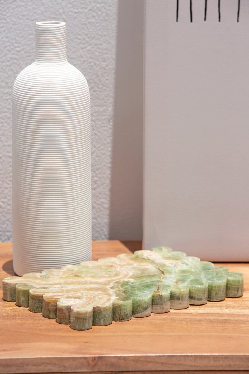 Green Onyx Marble Rectangular Tray - Image 2