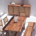 Paulina Dark Acacia Dining Table