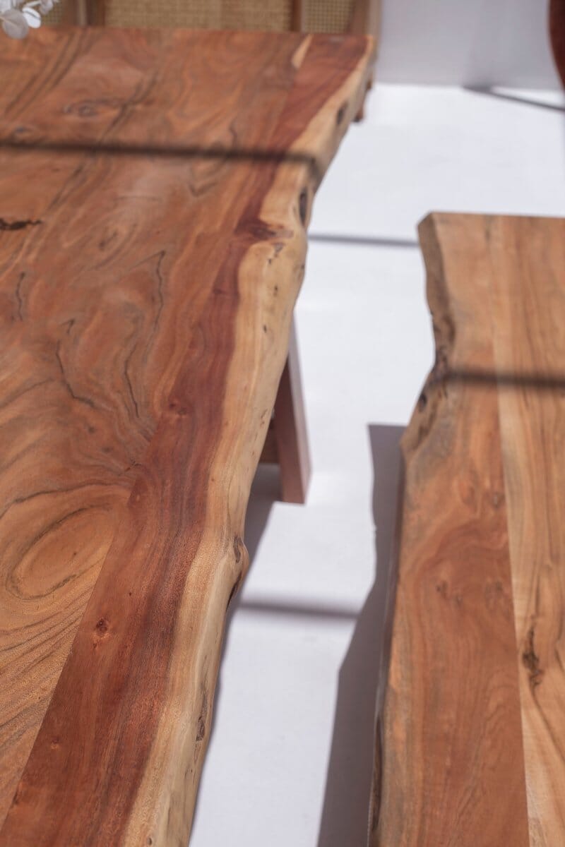Paulina Dark Acacia Dining Table - Image 4