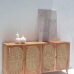 Naevia Rattan Doors Acacia Wood Sideboard
