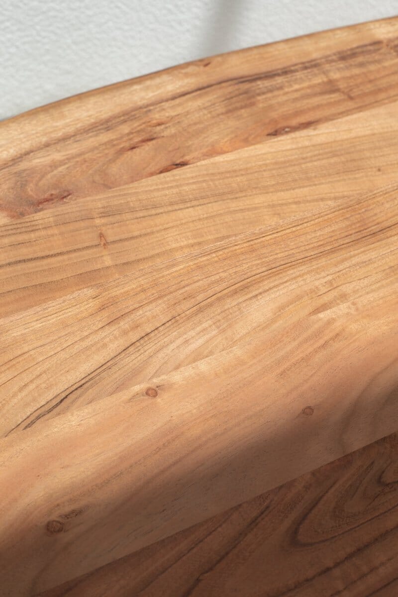 Pariel Dark Acacia Coffee Table with Hairpin Legs - Image 9