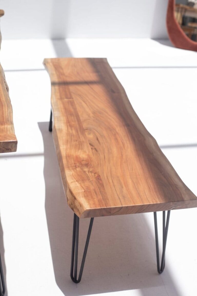 Laronia Dark Acacia Wooden Bench