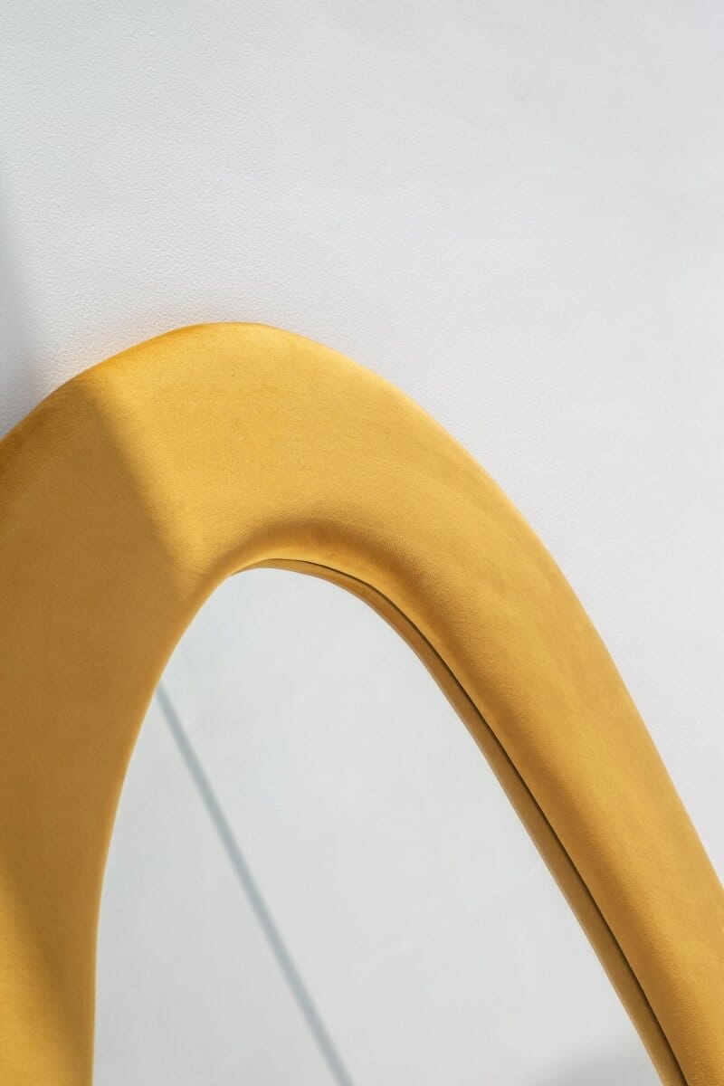 Roxana Mustard Squiggly Flannelette Mirror (200x100CM) - Image 2