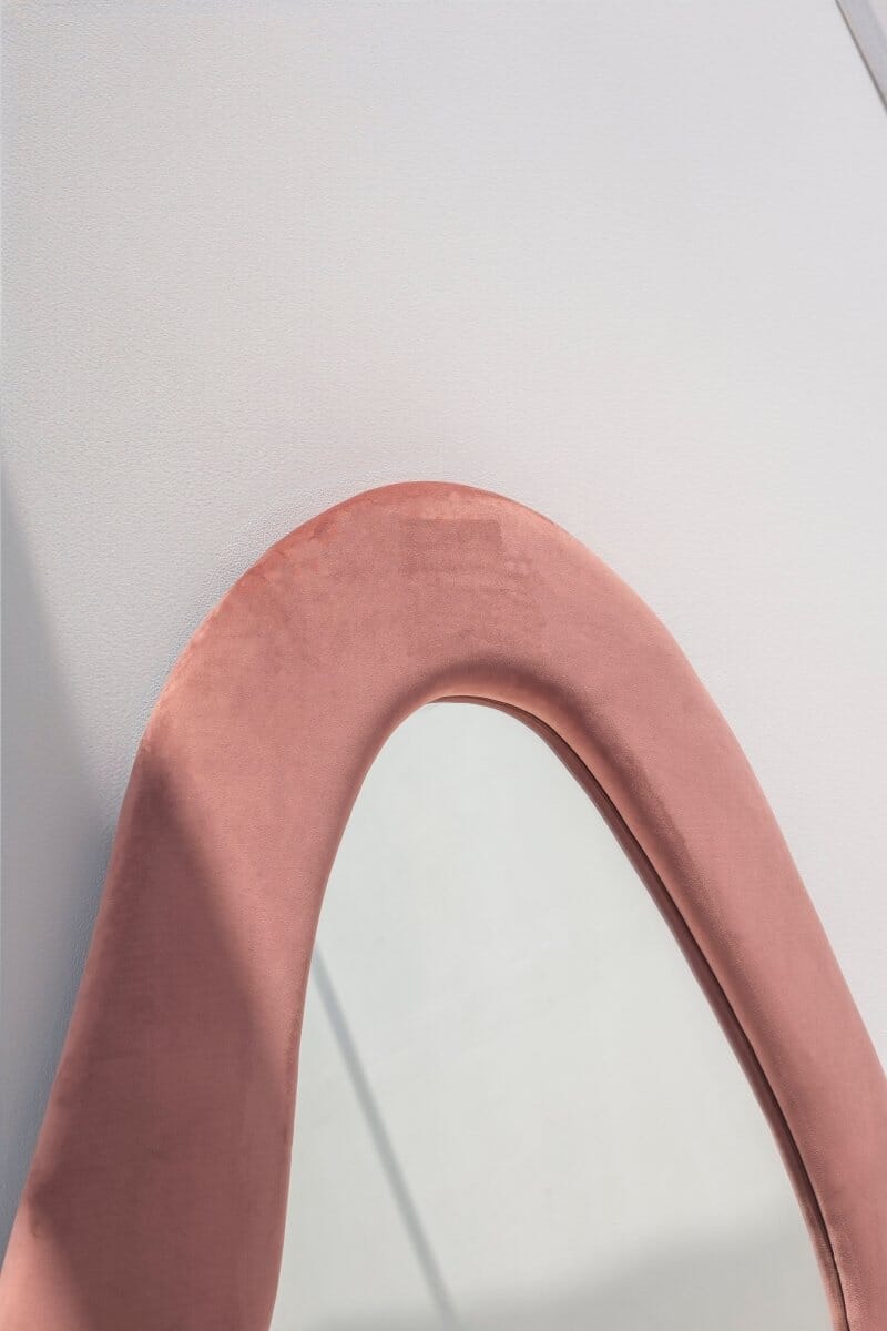 Roxana Pink Squiggly Flannelette Mirror (200x100CM) - Image 2
