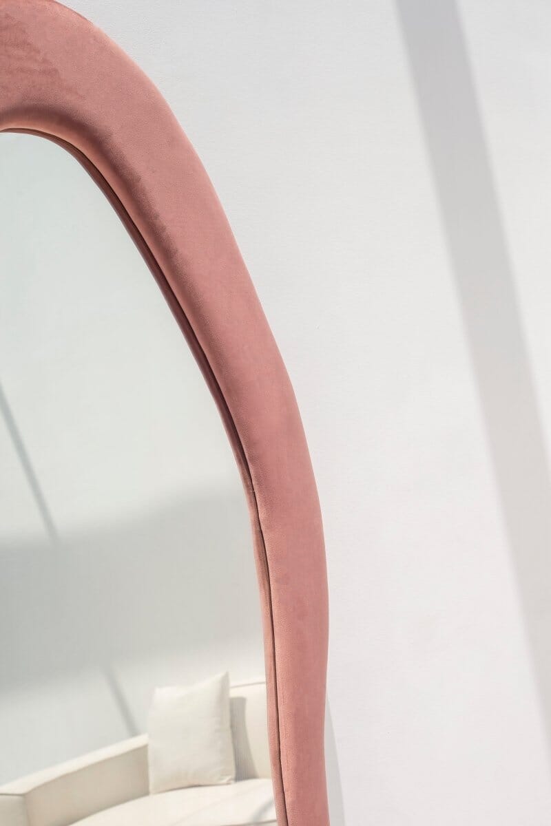 Roxana Pink Squiggly Flannelette Mirror (200x100CM) - Image 5