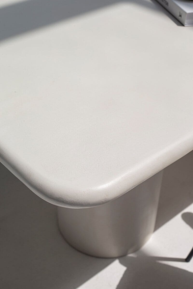 Alara Off White Microconcrete Dining Table - Image 2