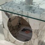 Isra Calacatta Viola Marble Coffee Table