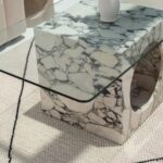 Isra Calacatta Viola Marble Coffee Table