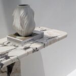 Yvette Calacatta Viola Marble Console Table (4 Leg Styles)
