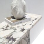 Yvette Calacatta Viola Marble Console Table (4 Leg Styles)