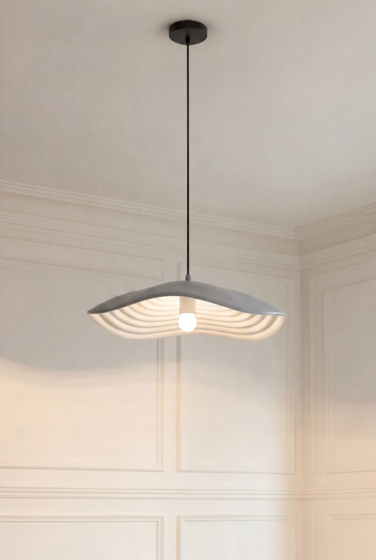 Ethereal Flow Grey Pendant Ceiling Lamp