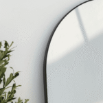 Alev Black Arched LED Wall Mirror with Soft Backlighting