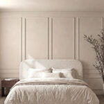 Asli Cream Boucle Fabric Bed with Rounded Corners Headboard