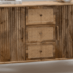 Patrice Rattan Wood Sideboard