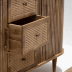 Patrice Rattan Wood Sideboard