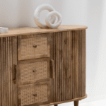 Patrice Rattan Wood Sideboard