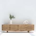 Catalina Rattan Doors TV Unit