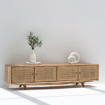 Catalina Rattan Doors TV Unit