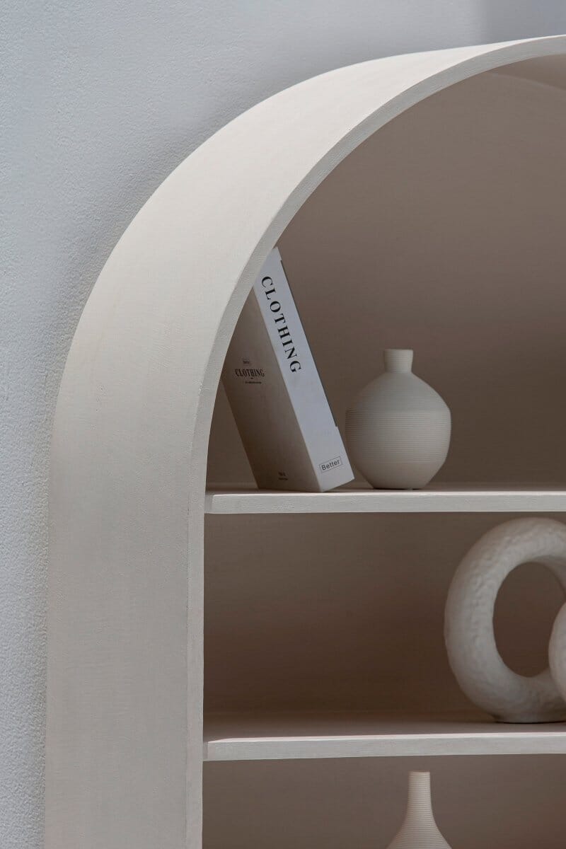 Luciana Light Beige Microconcrete Display Shelf - Image 3