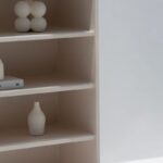 Luciana Light Beige Microconcrete Display Shelf