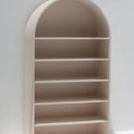 Luciana Light Beige Microconcrete Display Shelf