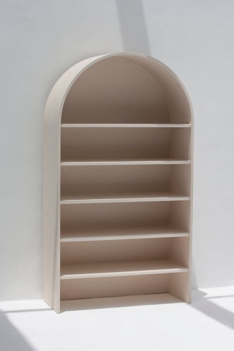Luciana Light Beige Microconcrete Display Shelf - Image 8