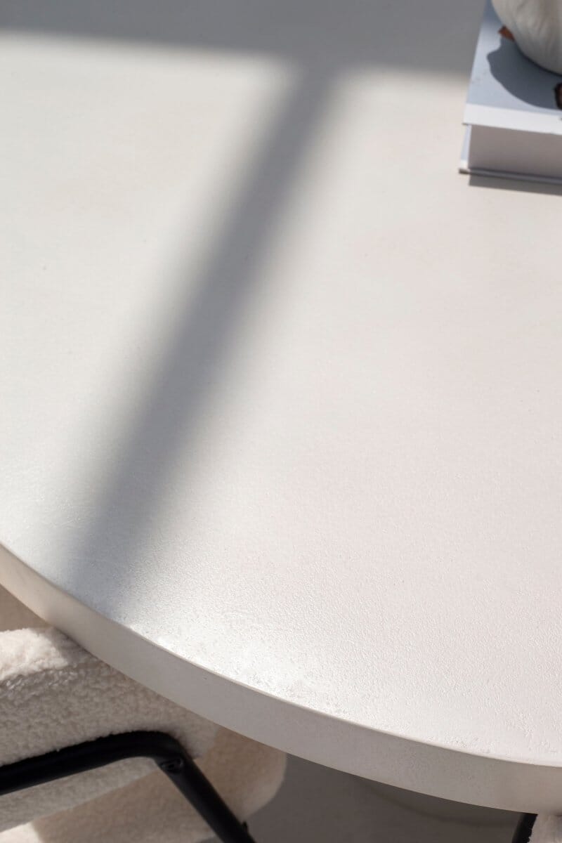 Funda Off White Microconcrete Dining Table - Image 2