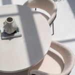 Funda Off White Microconcrete Dining Table