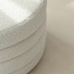 Sevil Layered Boucle Pouf Ottoman